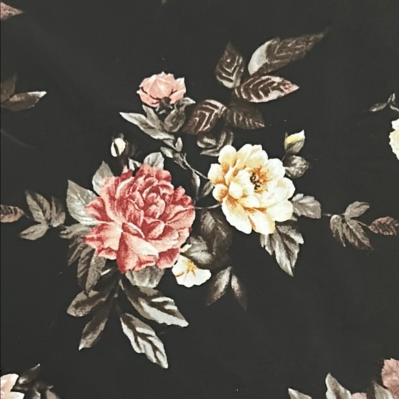 Forever 21 Floral Sleeveless Black Midi Dress - Picture 3 of 5